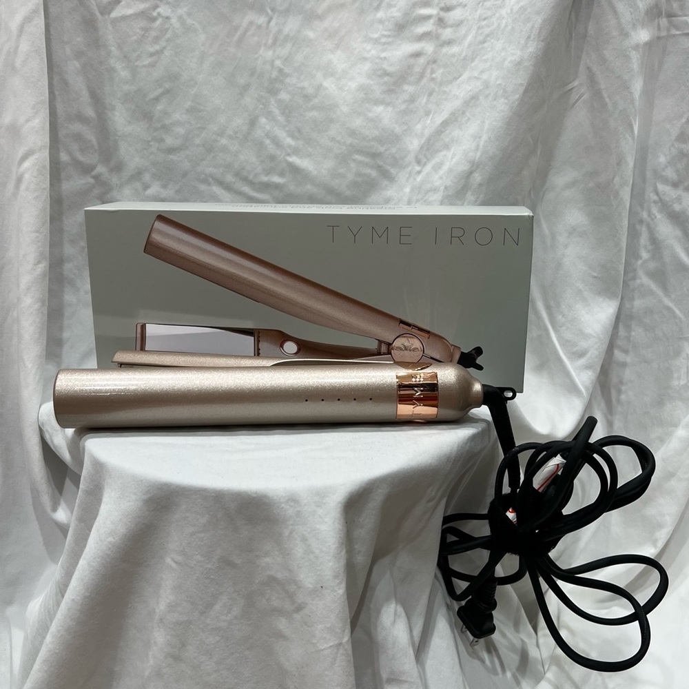 Tyme Iron Pro hair styling iron in blush